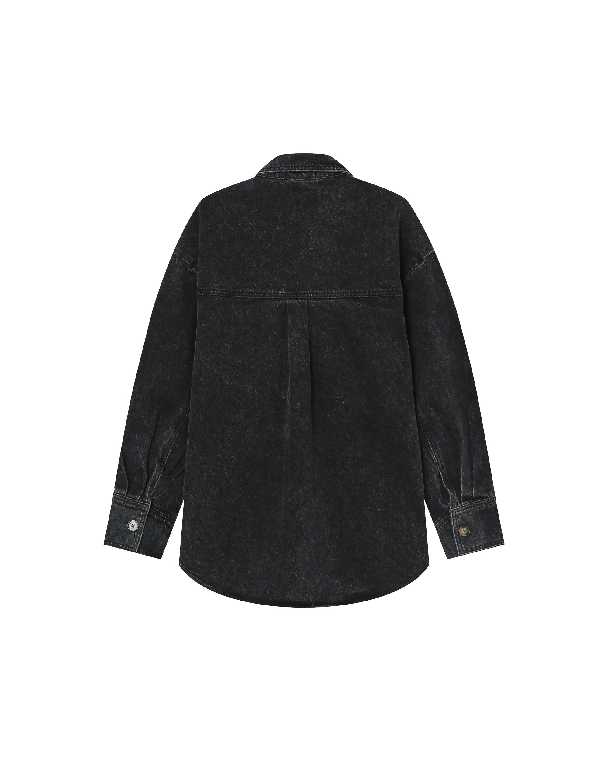 Surchemise oversize black washed Sydney
