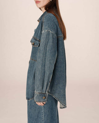 Surchemise oversize vintage blue Sydney