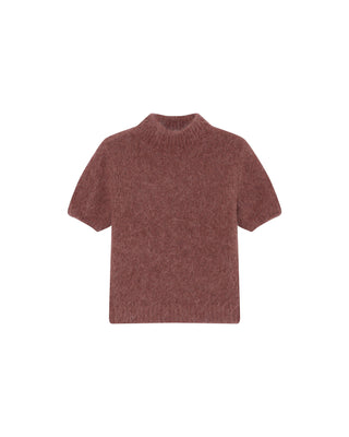 Wool sweater terracotta Saule