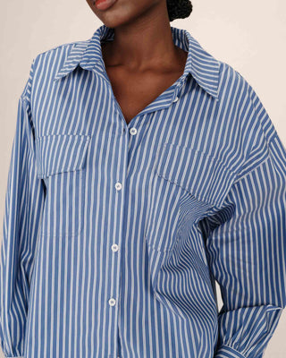 Striped shirt fossil blue Sorbet