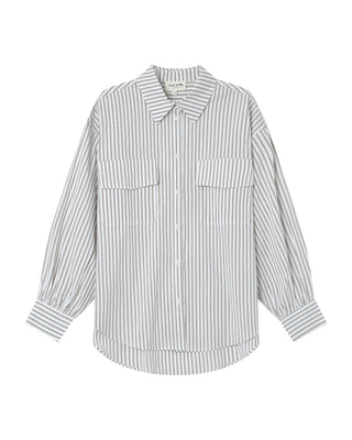 Striped shirt greige Sorbet