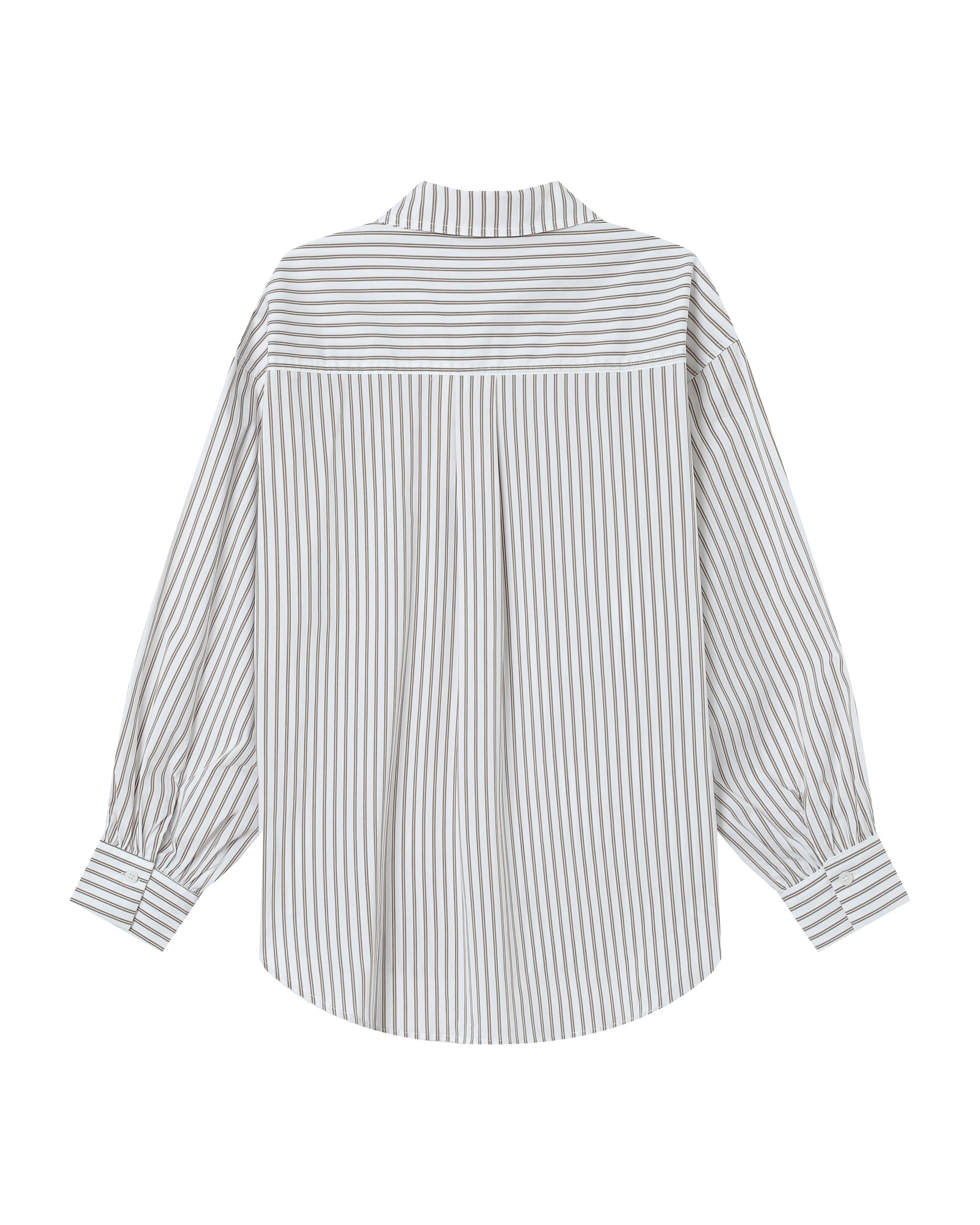 Striped shirt greige Sorbet