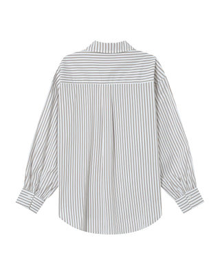 Striped shirt greige Sorbet