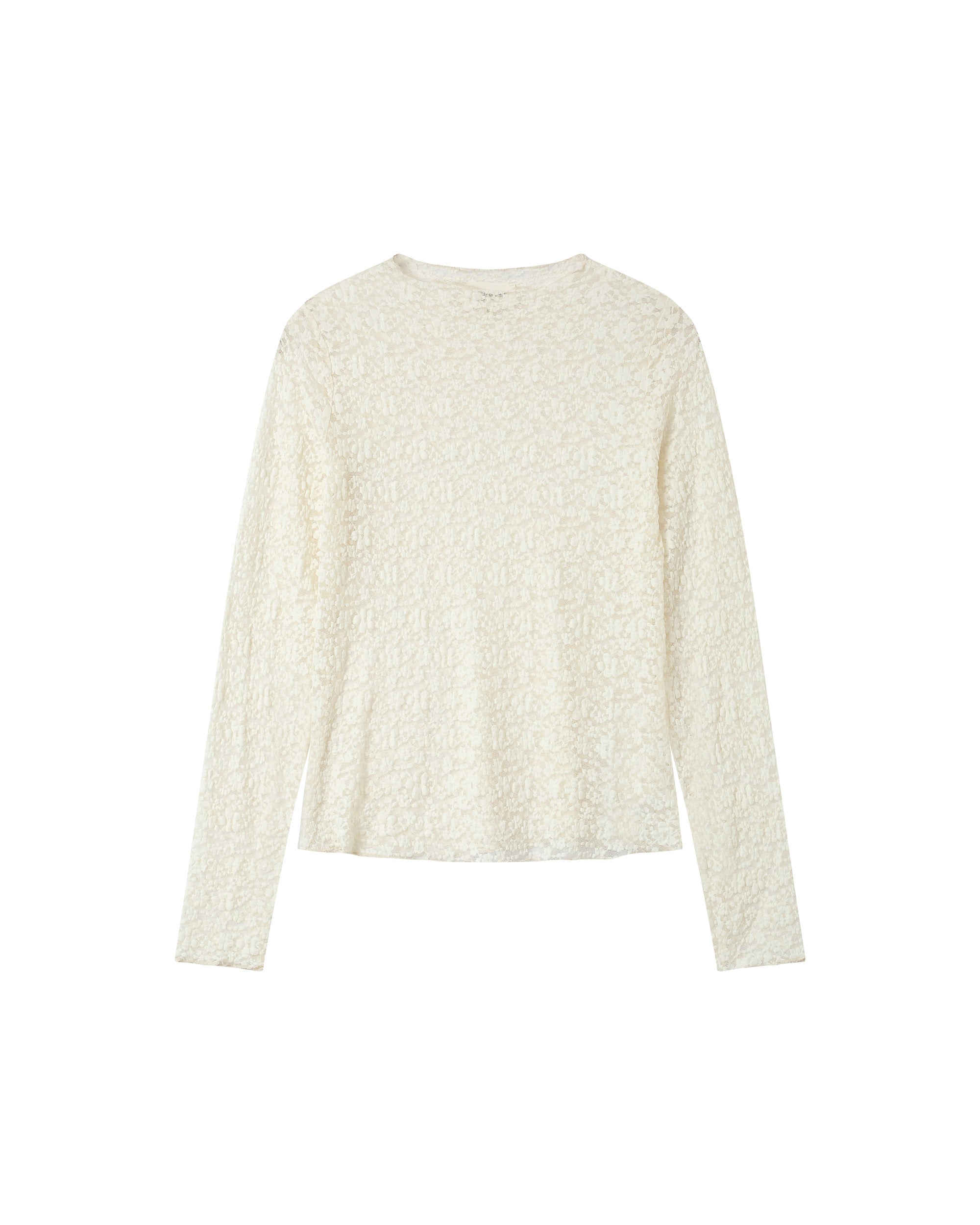 Sheer lace top ecru Shady