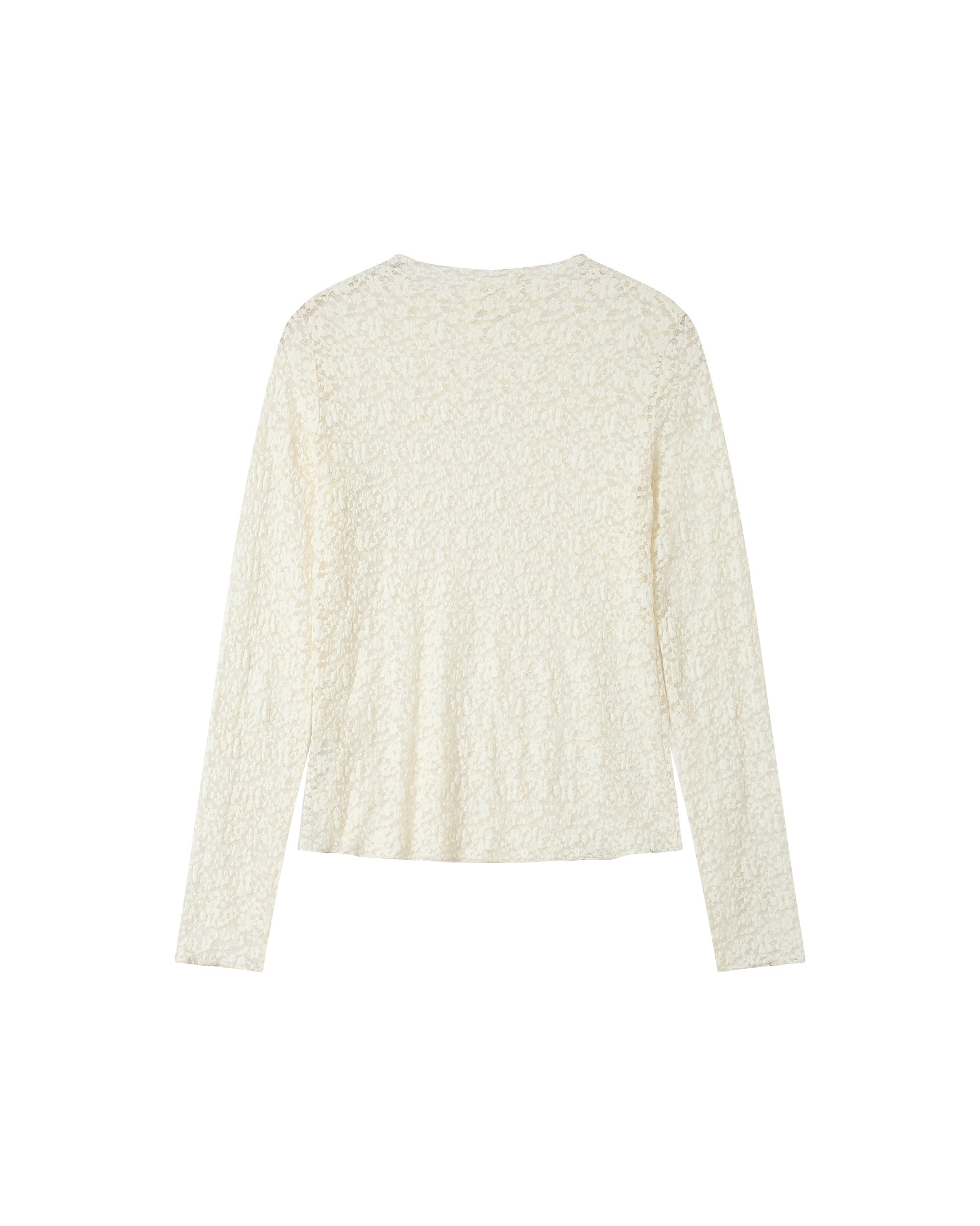 Sheer lace top ecru Shady