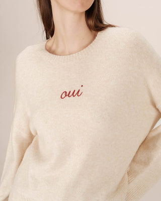 Embroidered sweater burgundy Saints