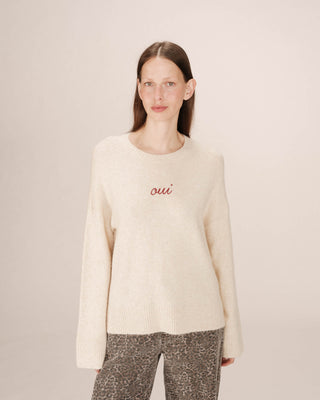 Embroidered sweater burgundy Saints