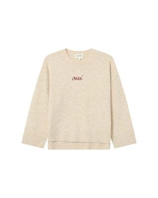 Embroidered sweater burgundy Saints