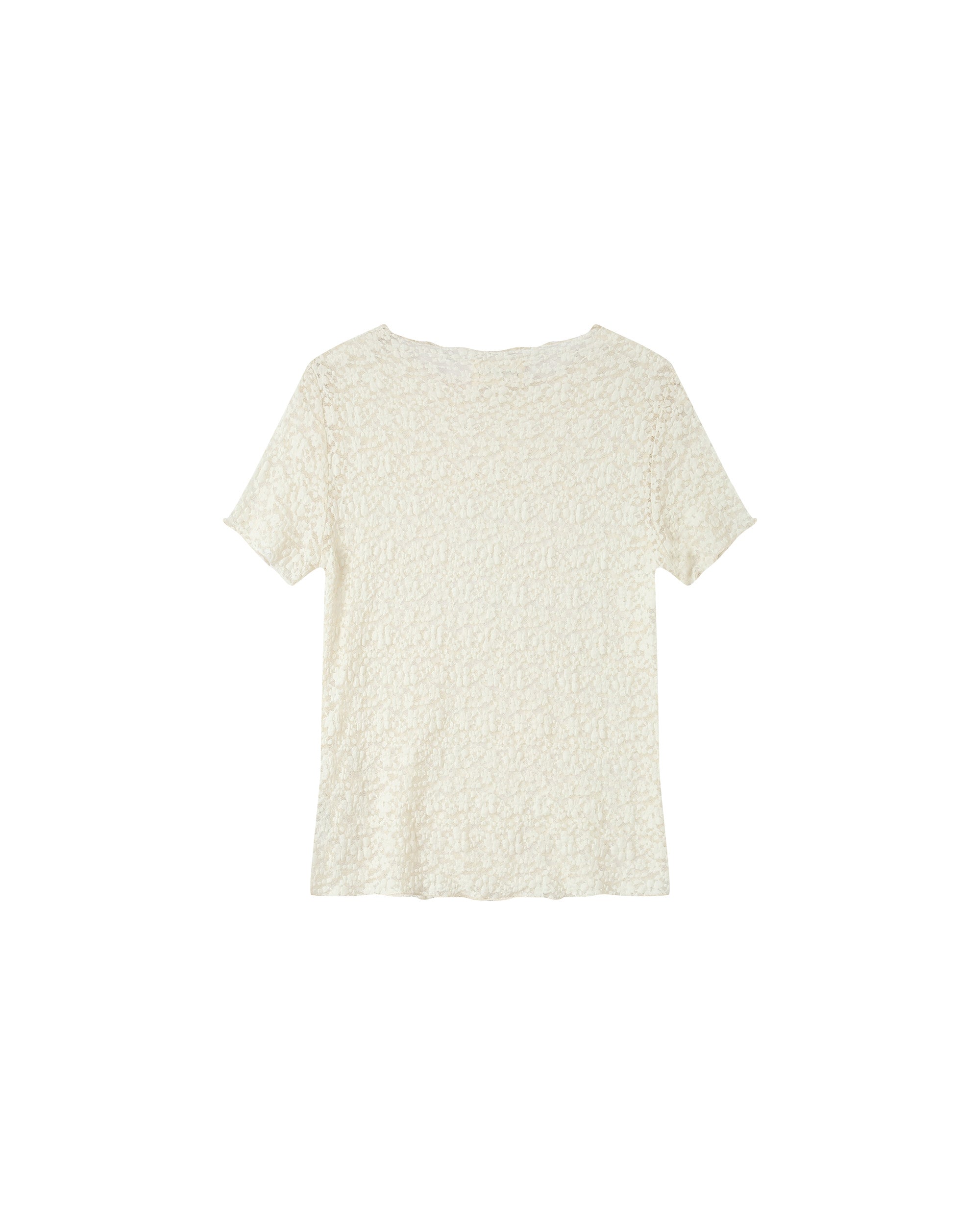 T-shirt dentelle transparent ecru Swift