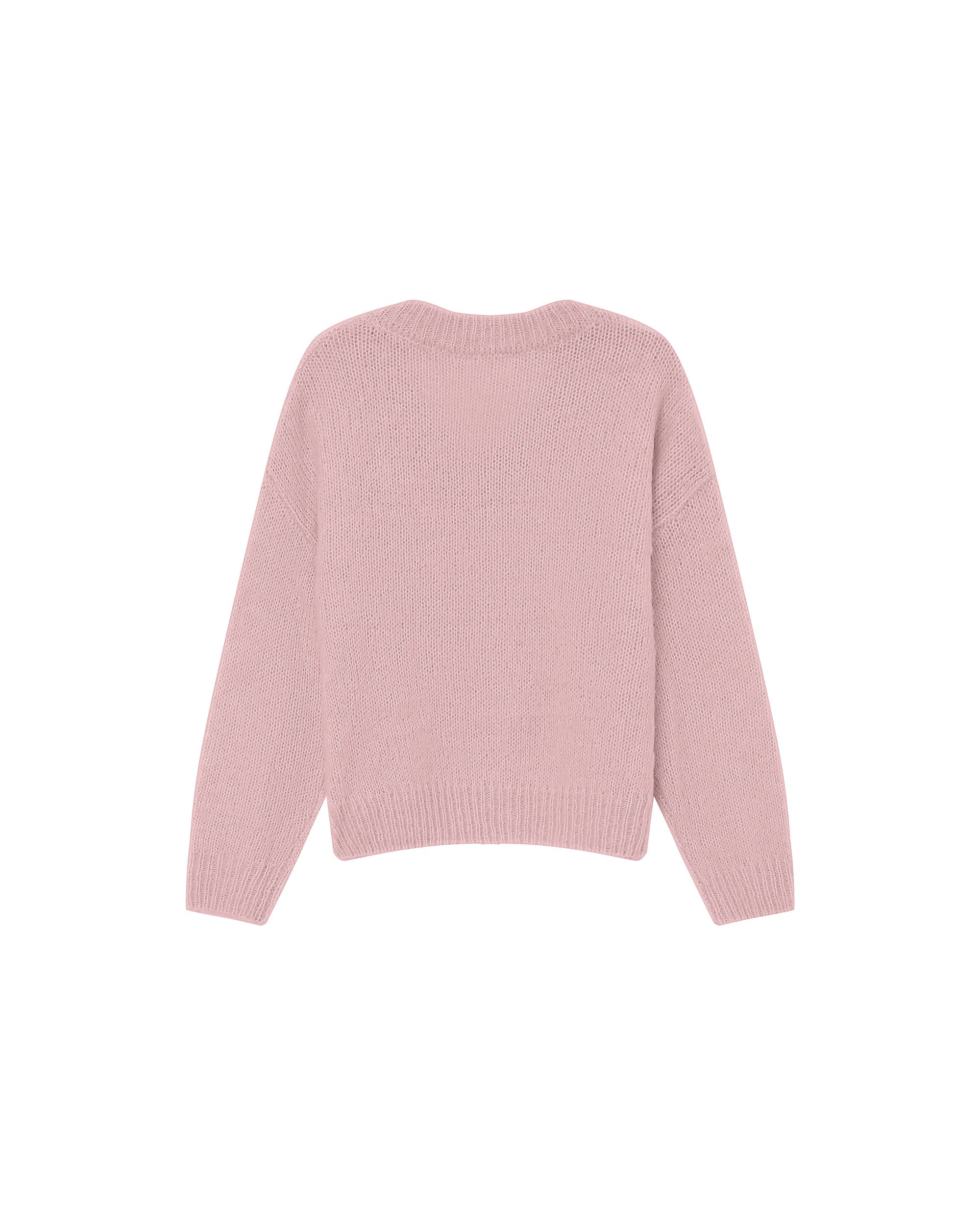 Alpaca wool sweater pink crystal Sabado