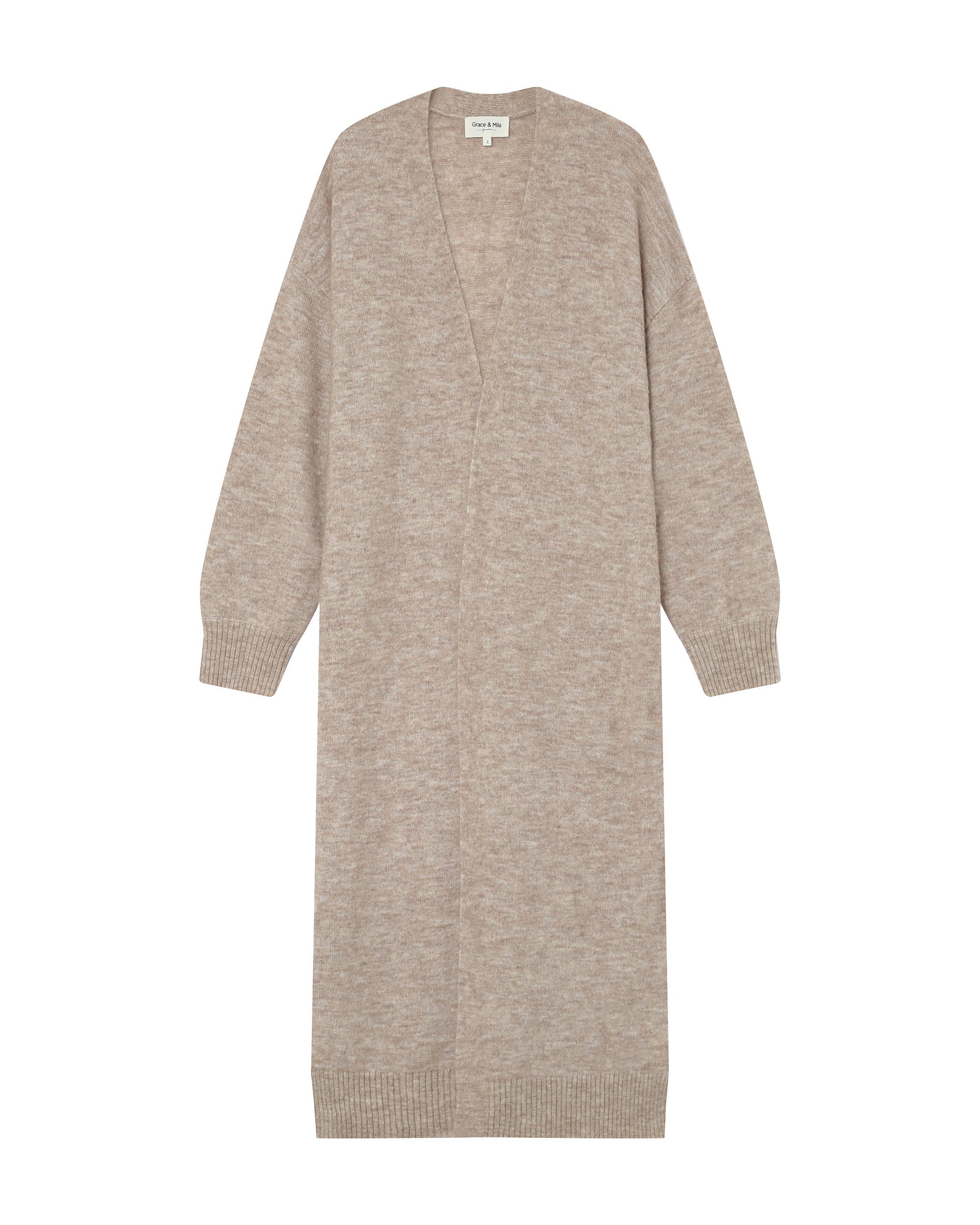 Cardigan long beige Santiago