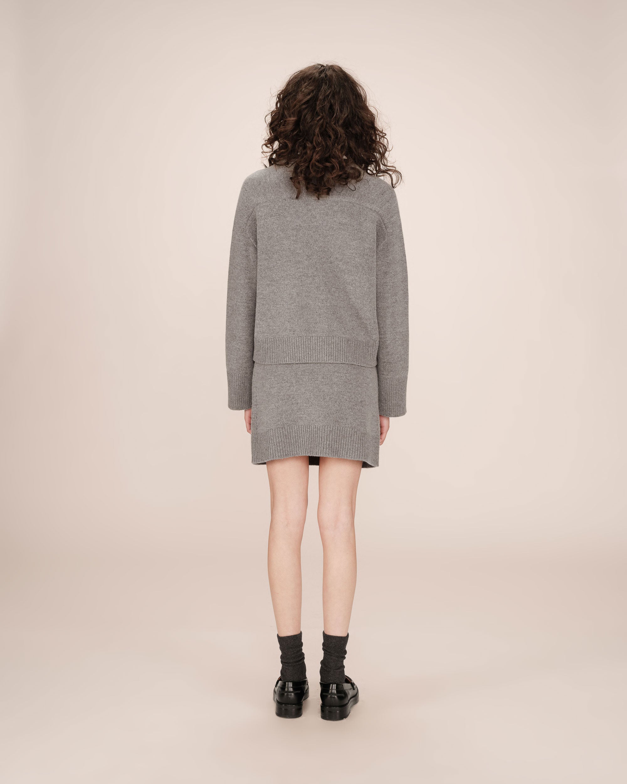 Oversized cardigan gray Sanson