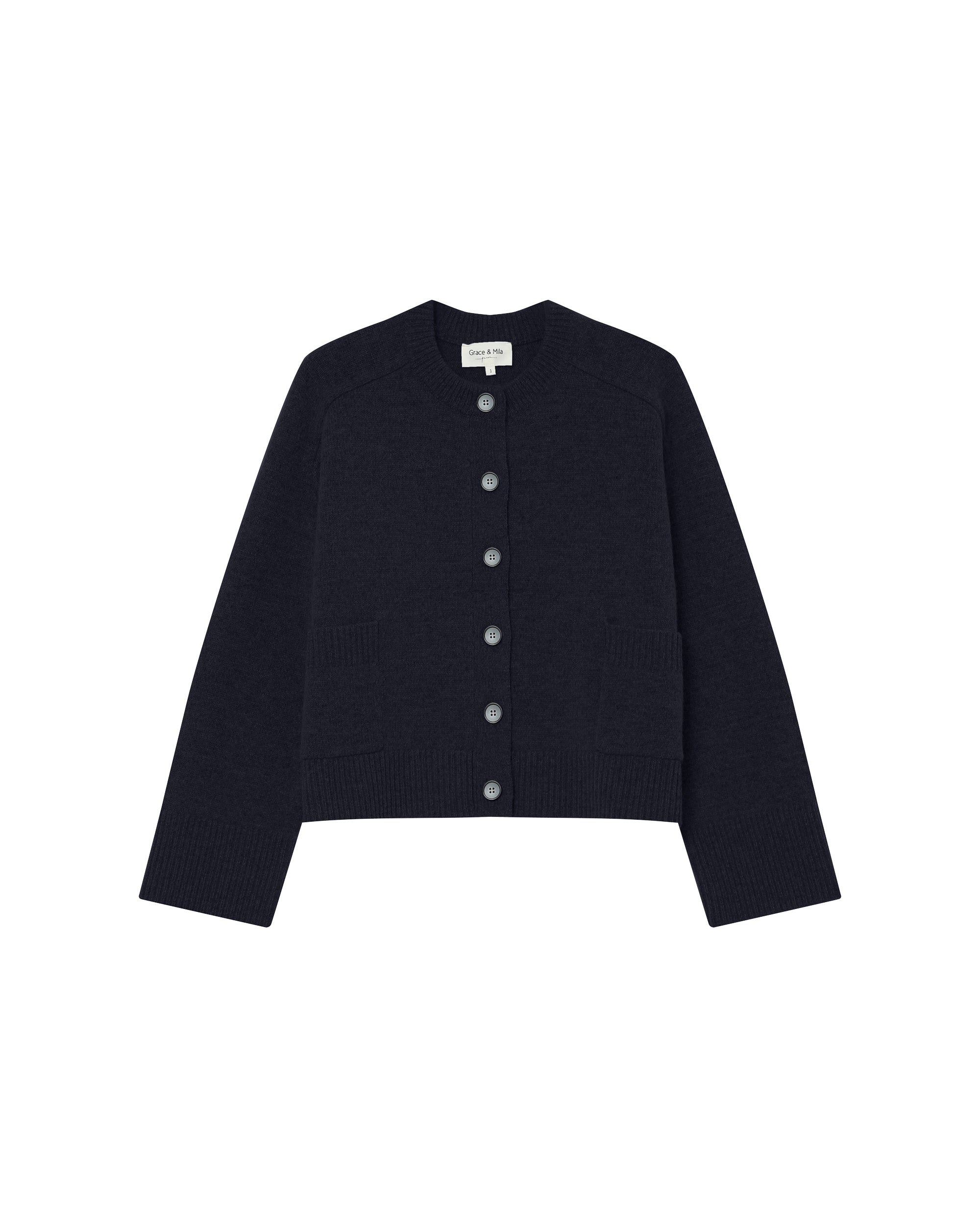 Oversized cardigan navy Sanson