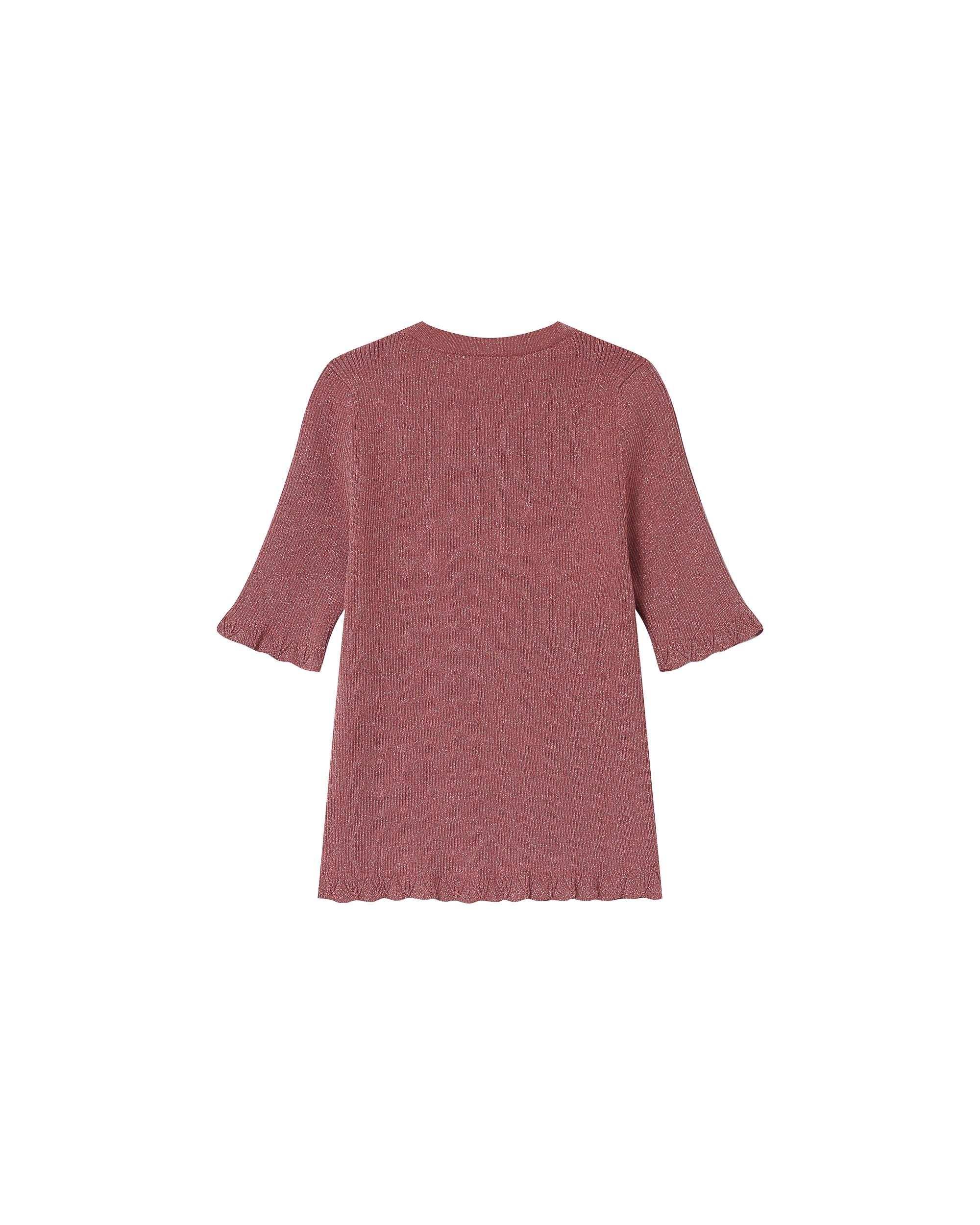 Lurex sweater terracotta Saturne