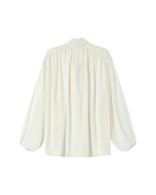 Tie-neck blouse ecru Splendide