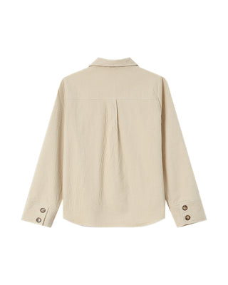 Corduroy overshirt ecru Special