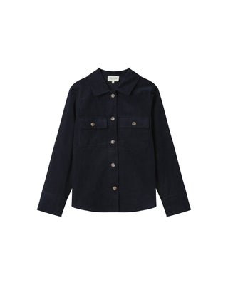Corduroy overshirt navy Special