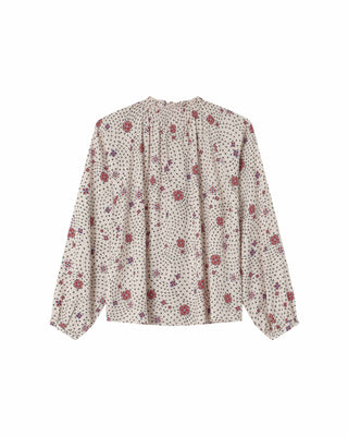 Printed blouse ecru Scarlett
