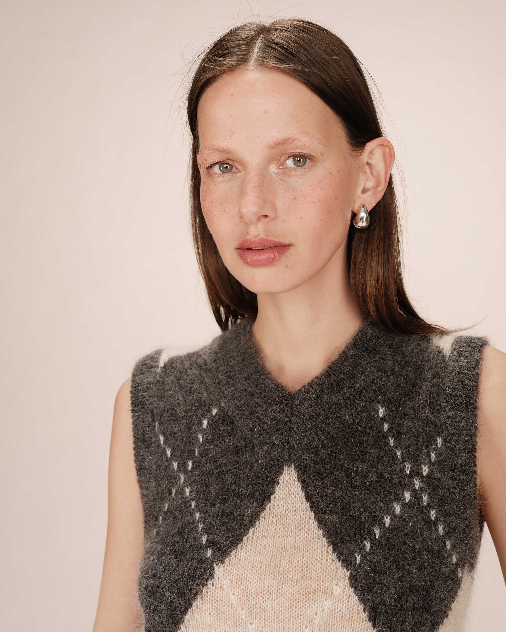 Wool and mohair sweater anthracite Salvo