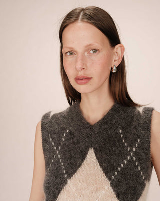 Wool and mohair sweater anthracite Salvo
