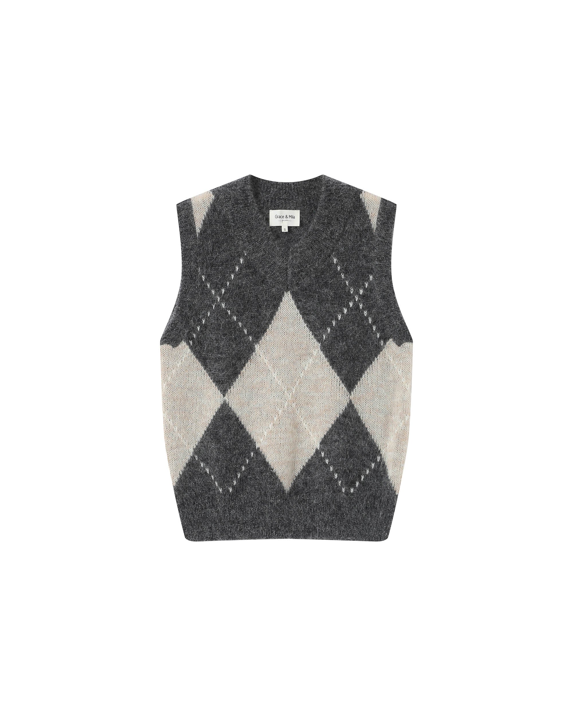 Wool and mohair sweater anthracite Salvo