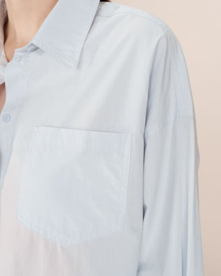 Oversized cotton shirt blueberry Sira