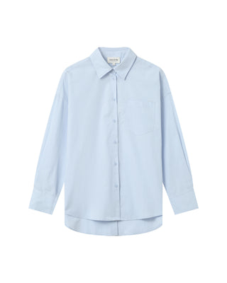Oversized cotton shirt blueberry Sira