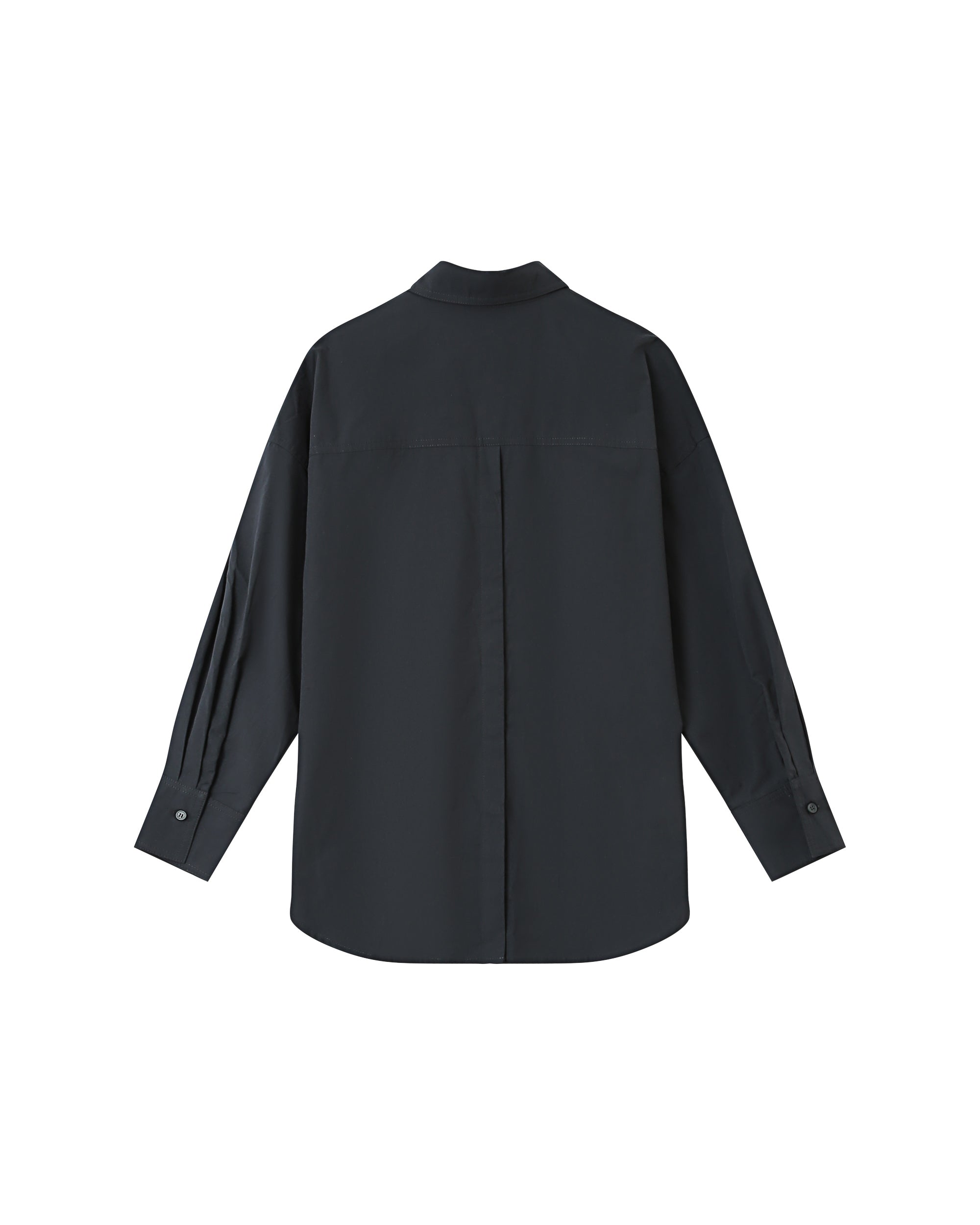Oversized cotton shirt carbon Sira