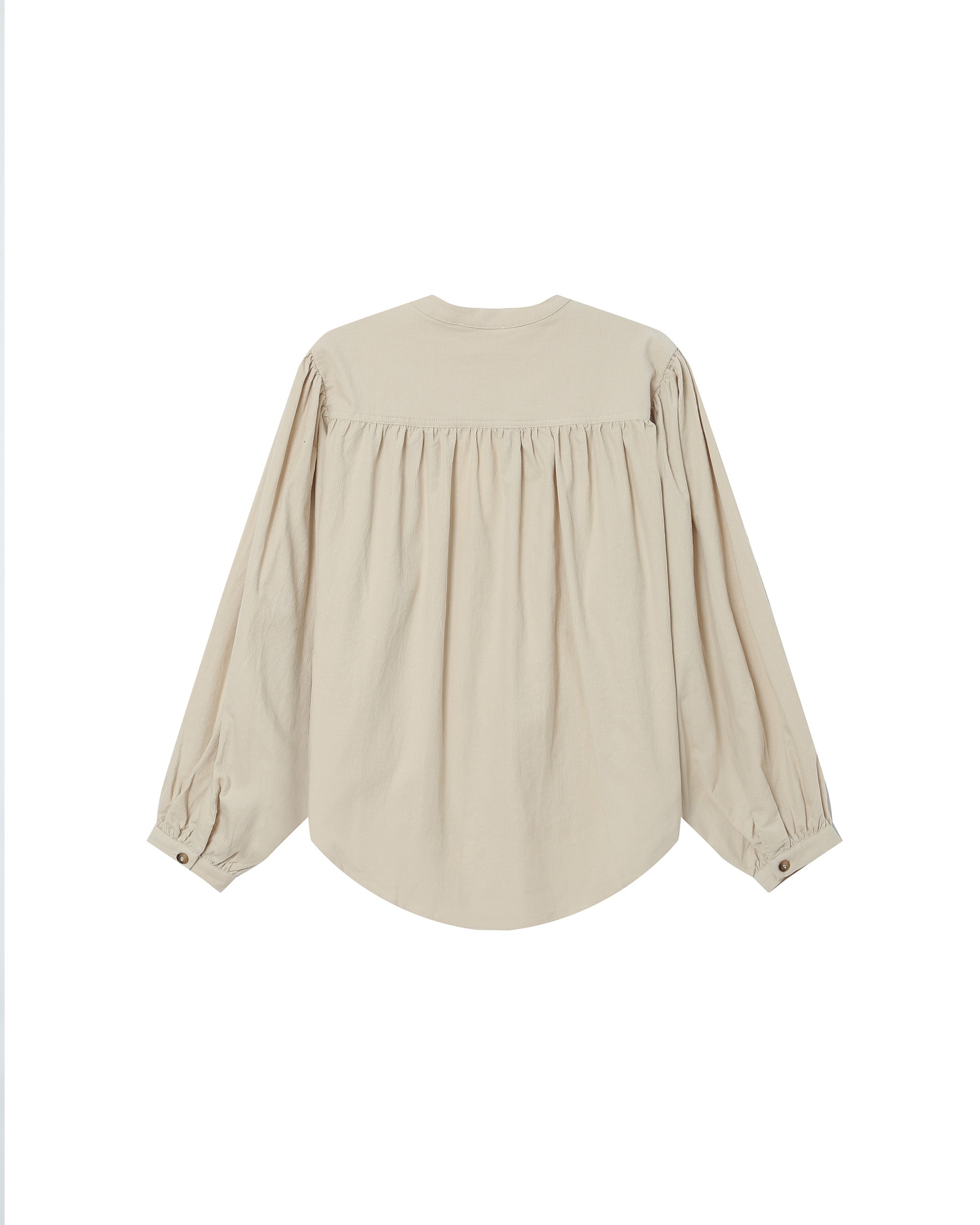Velvet oversized blouse ecru Suri