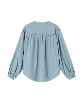 Velvet oversized blouse sage Suri