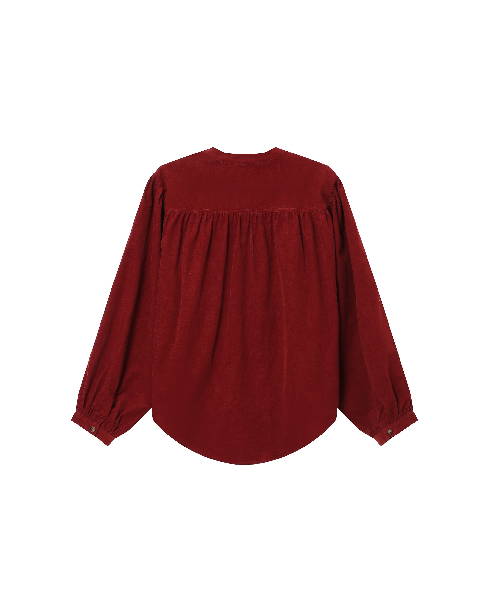 Velvet oversized blouse terracotta Suri