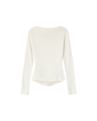 Asymmetrical draped top ivgoldy Sioux