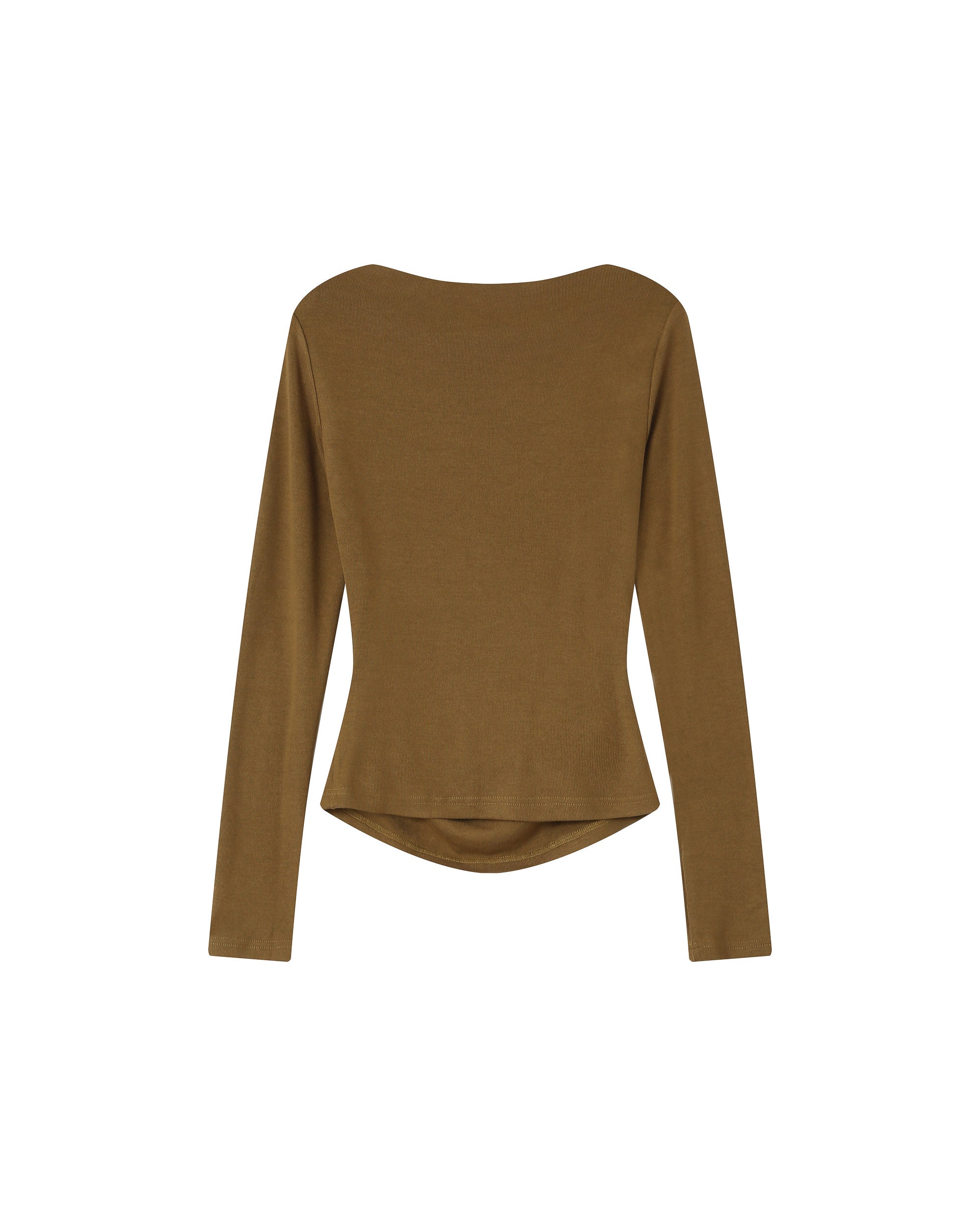 Asymmetrical draped top olive Sioux