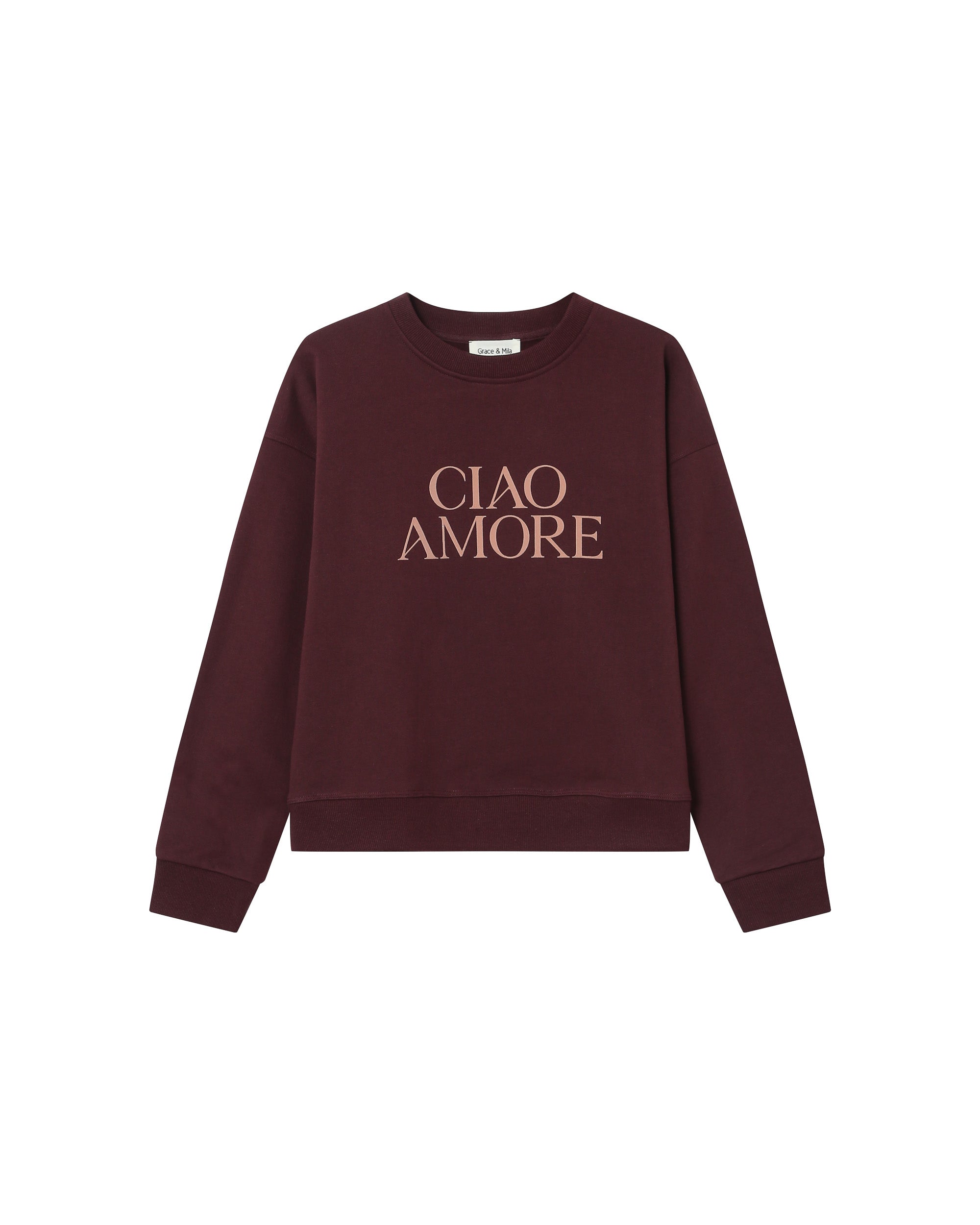 Printed sweatshirt burgundy Sigil