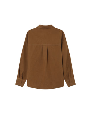 Straight shirt khaki Stripe