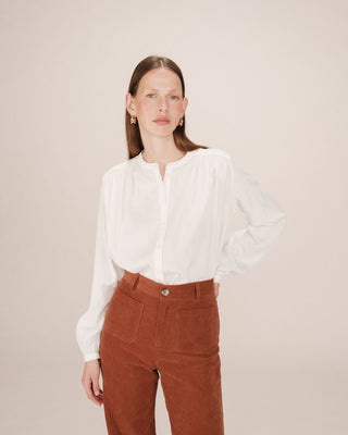 Ruched straight blouse ivgoldy Savannah