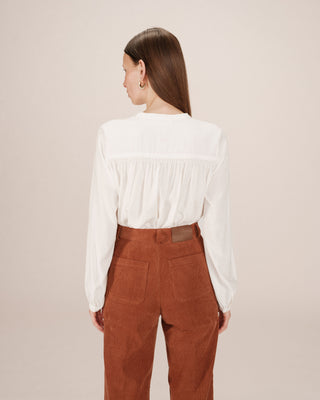 Ruched straight blouse ivgoldy Savannah