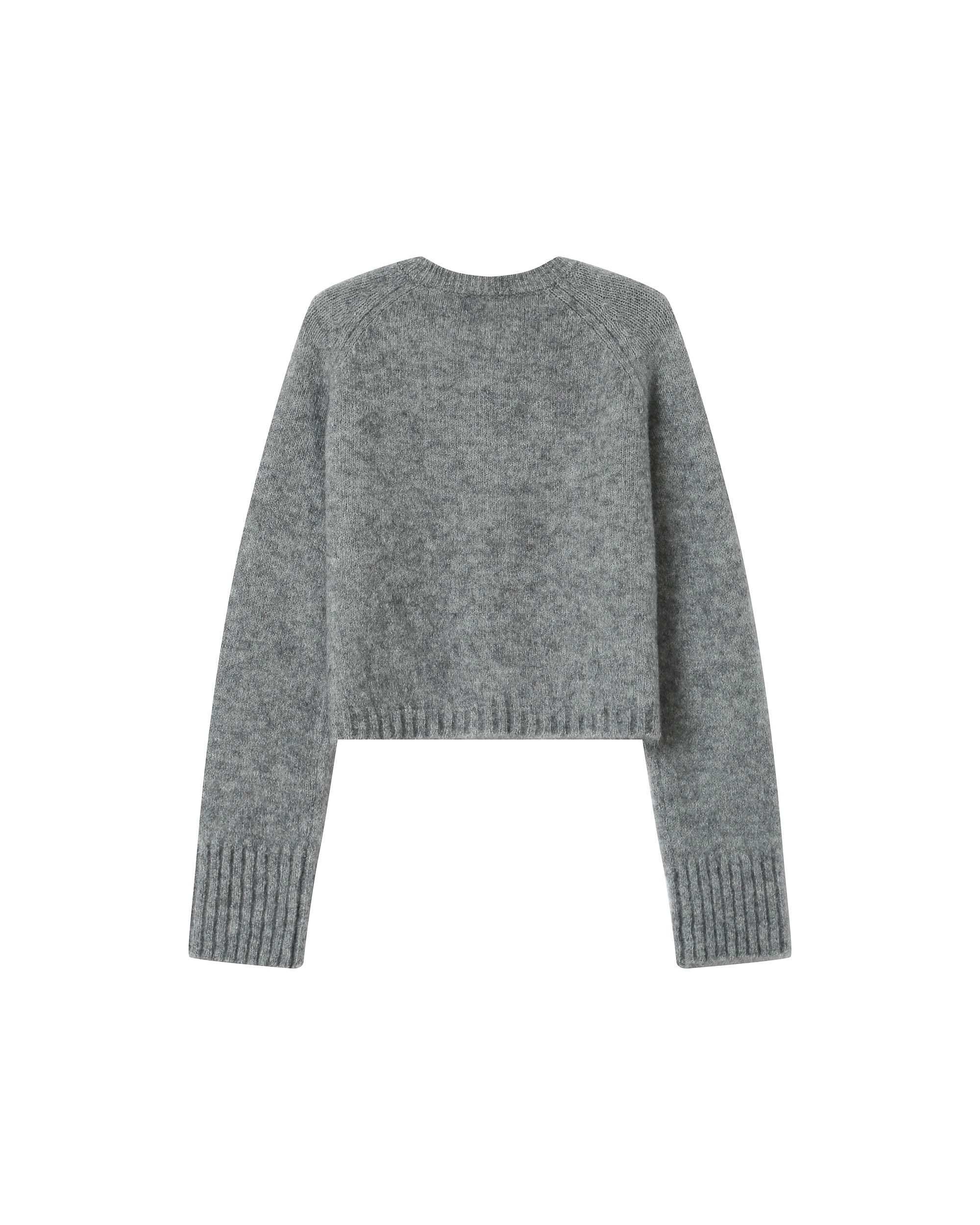 Wool and alpaca cardigan gray Salma