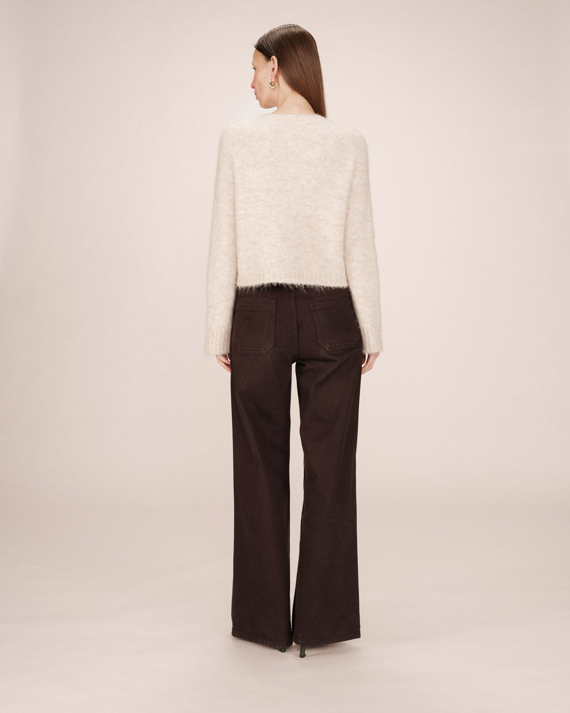 Cardigan laine et alpaga vanille Salma