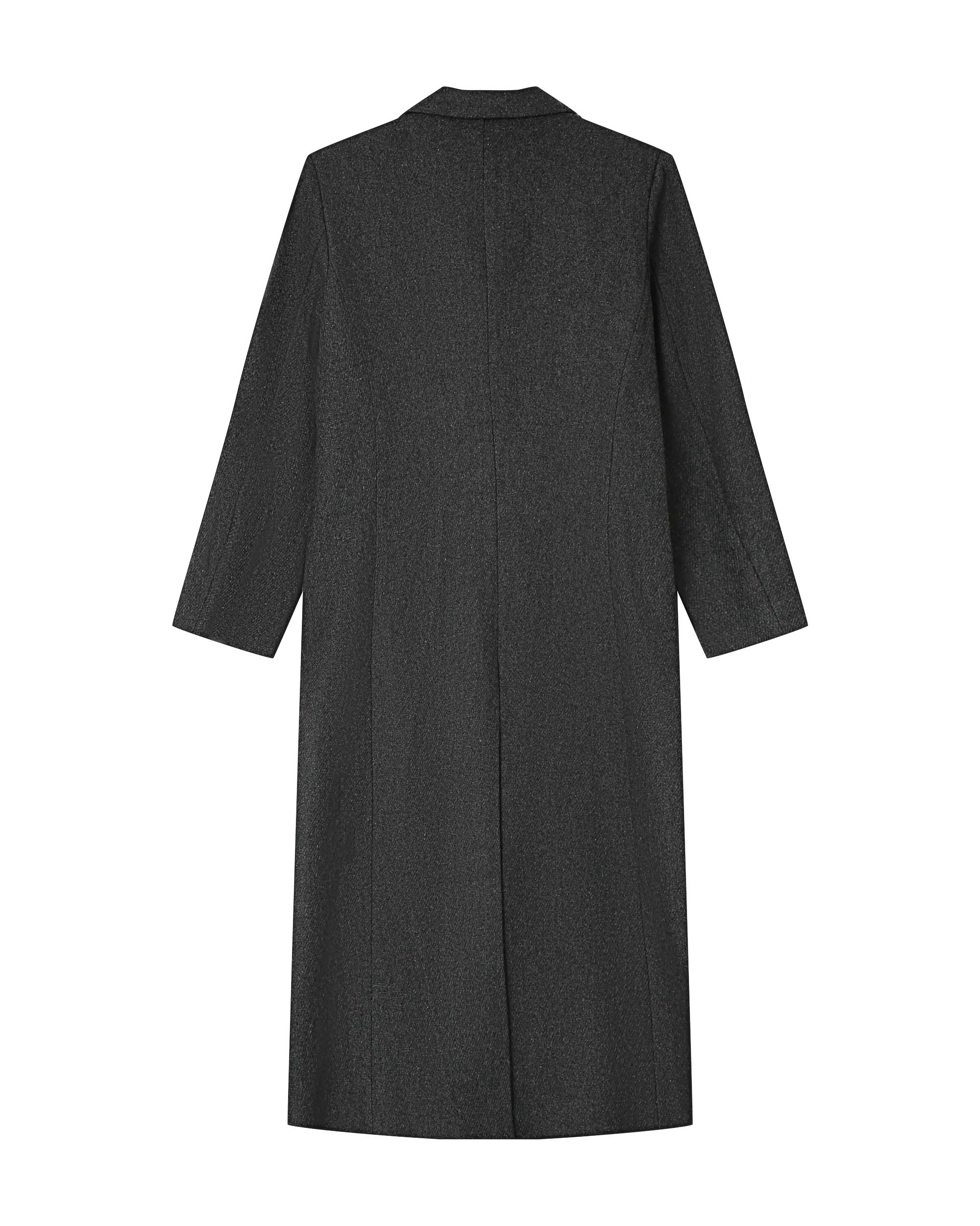 Wool coat anthracite Smith
