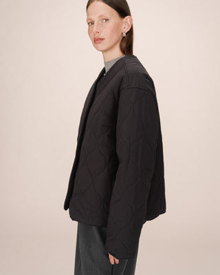 Quilted padded jacket black Shania