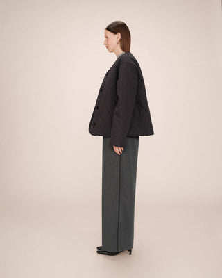 Quilted padded jacket black Shania