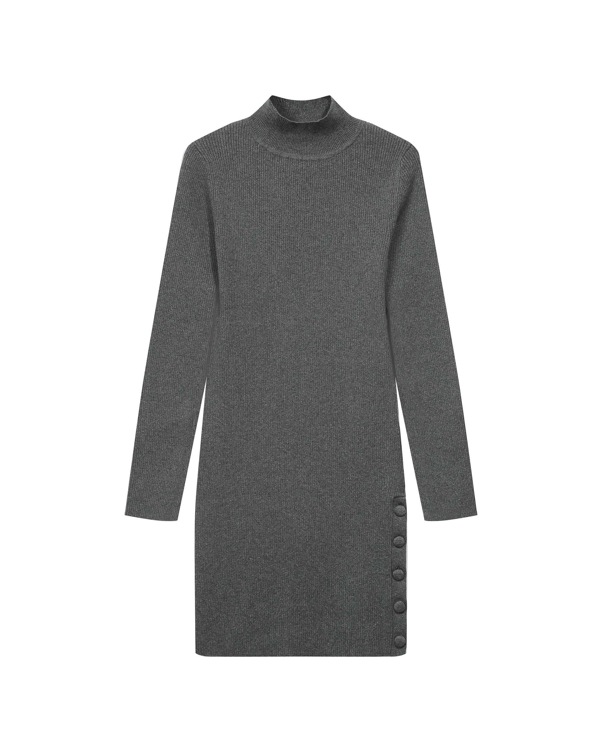 Robe courte en maille anthracite Talcy