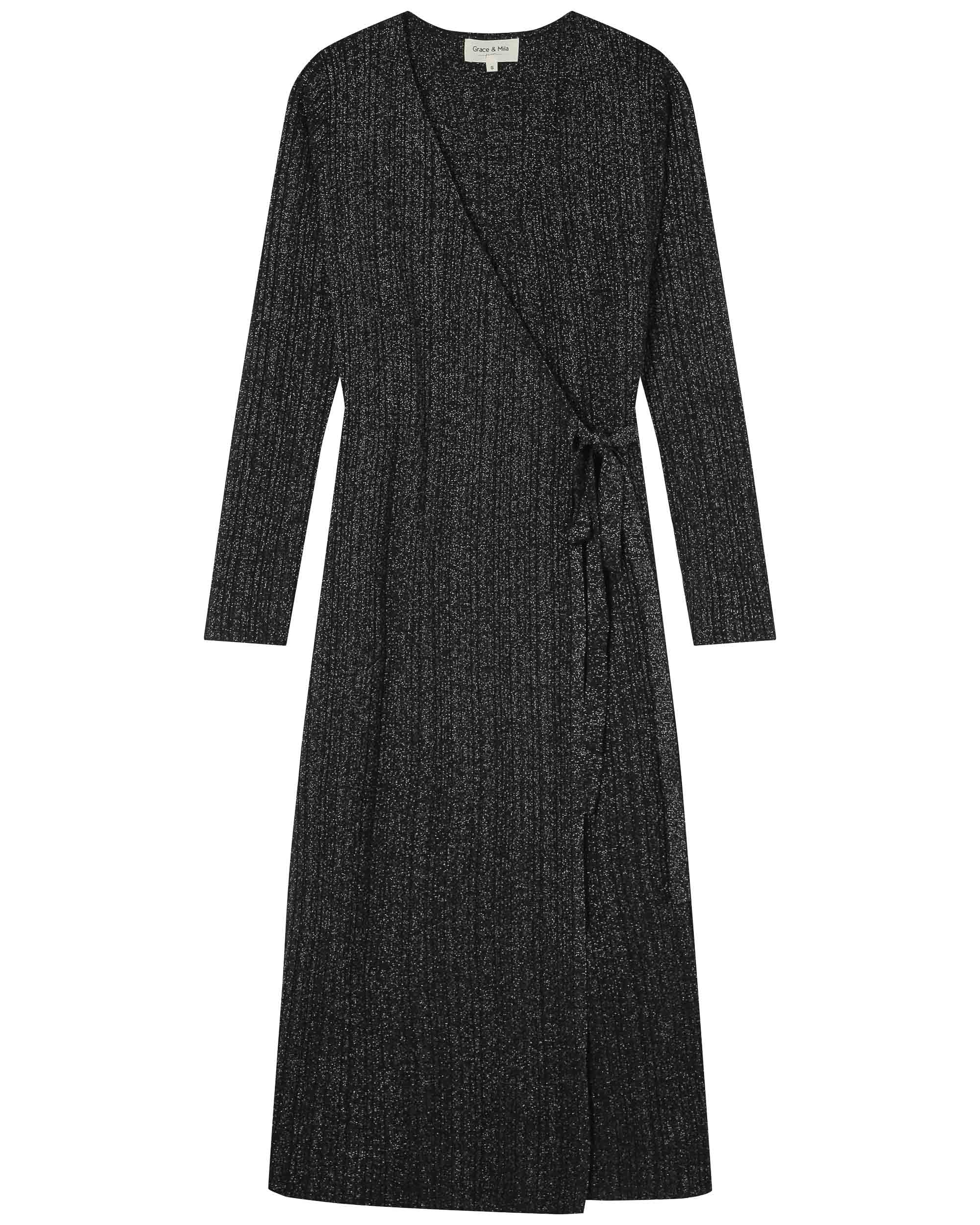 Robe longue en lurex argent Tangerine