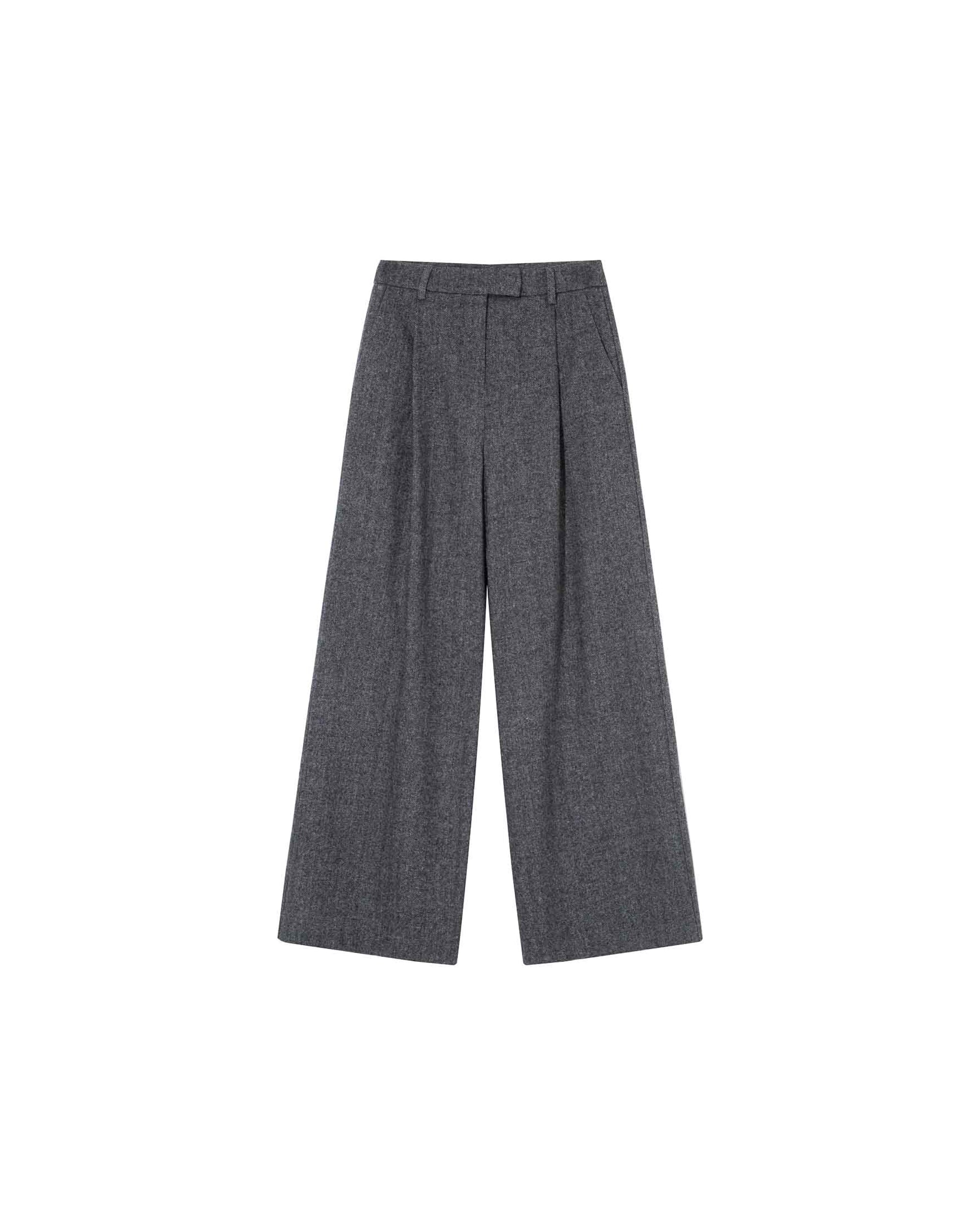 Pantalon tailleur laine anthracite Times