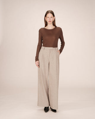 Pantalon tailleur laine grege Times