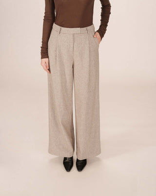 Pantalon tailleur laine grege Times