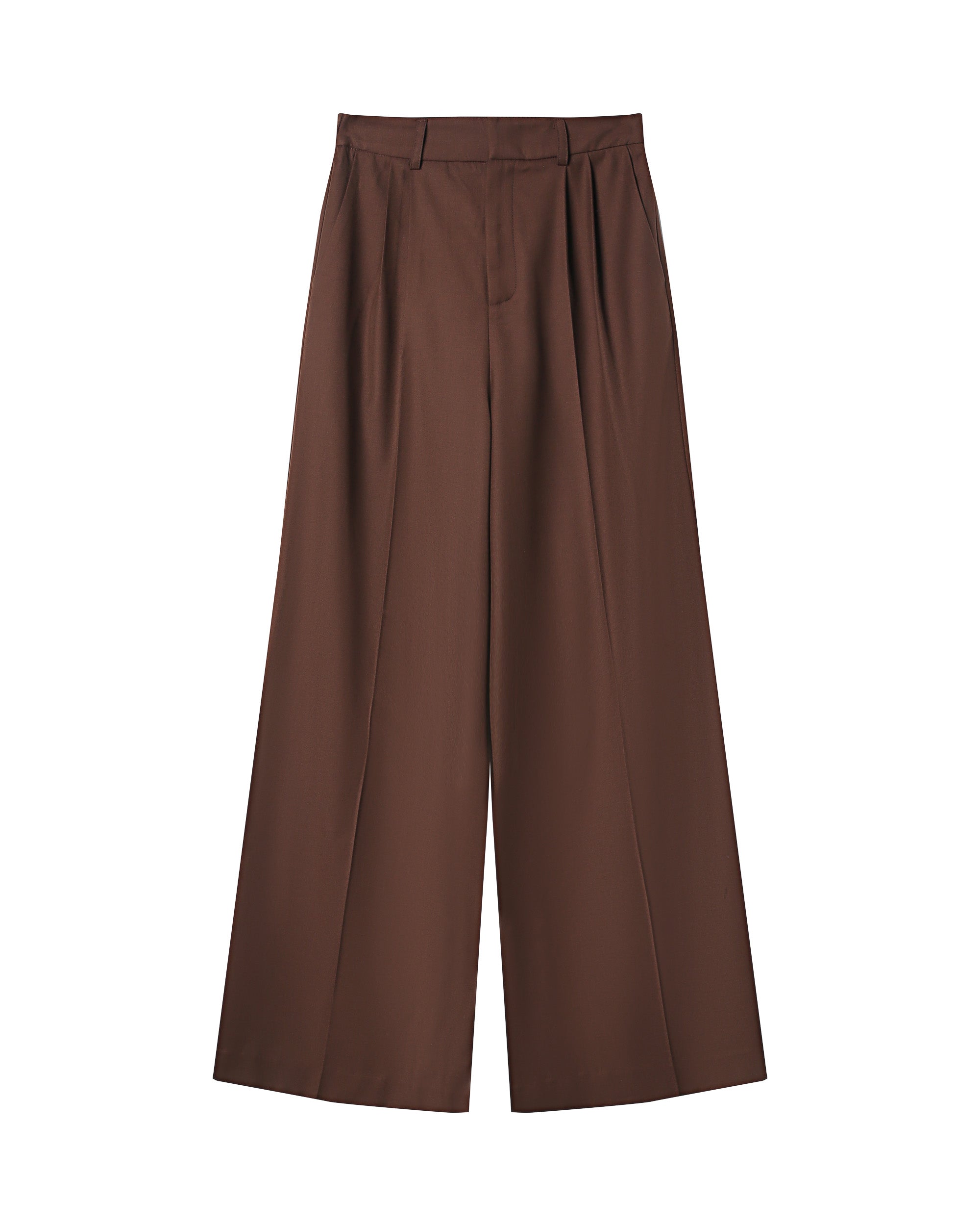 Pantalon de tailleur chocolat Tatum