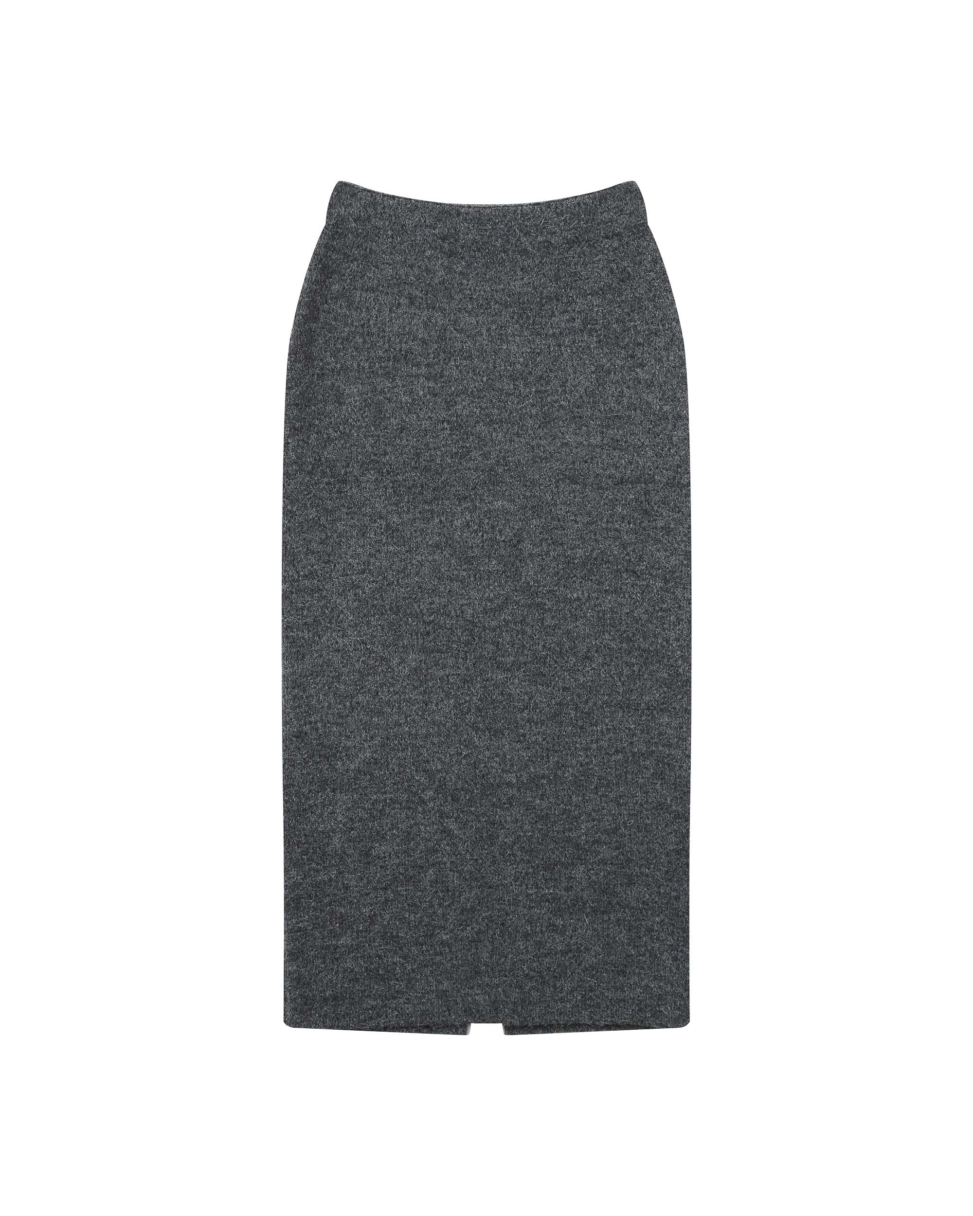 Jupe crayon en maille anthracite Toundra
