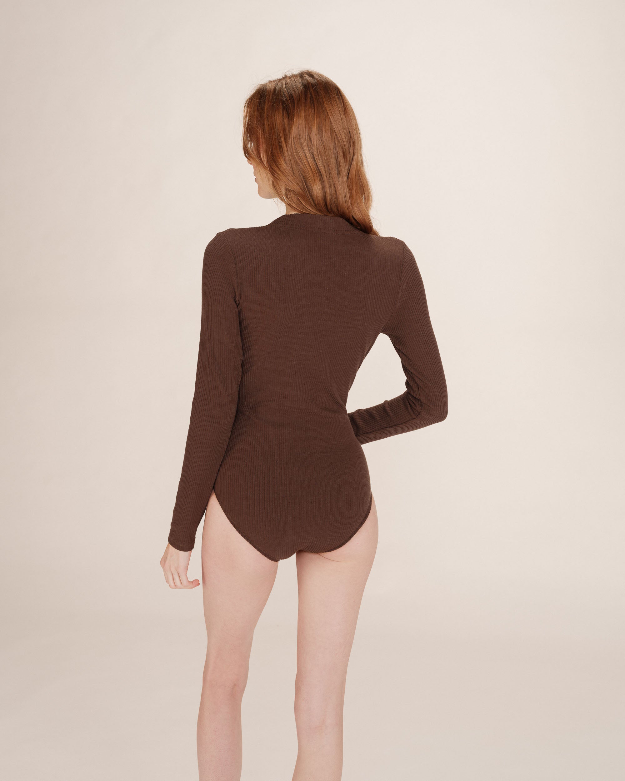 Body ajusté chocolat Taro